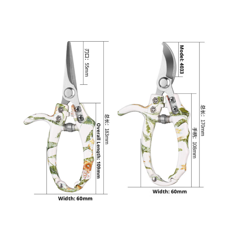 Gardening Tools Pink - 3Cr13 Paslanmaz Çelik, Bahçe Budama Makası,