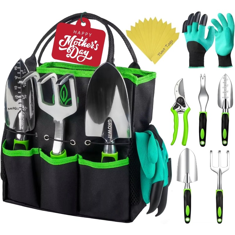 Gardening Tools Hand - 9 Parça Ergonomik Bahçe Alet Seti,