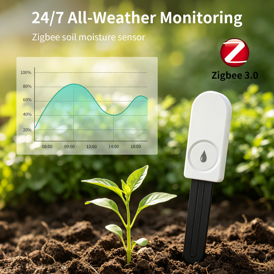 Moisture Meter Plant - Akıllı ZigBee Toprak Nem Sensörü Sıcaklık