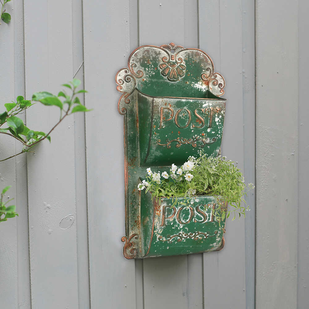 Gardening Tools Vintage - Rustik Demir Sanatı Duvar Asılı Sepet