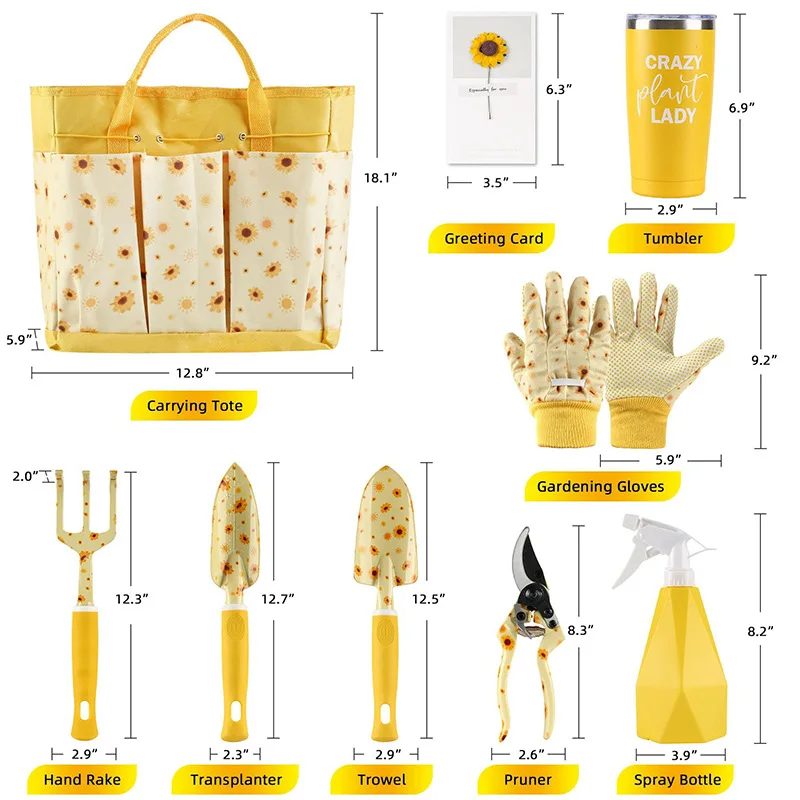 Gardening Tools Gift Set - Dayanıklı Bahçe Alet Seti Bayanlar İçin