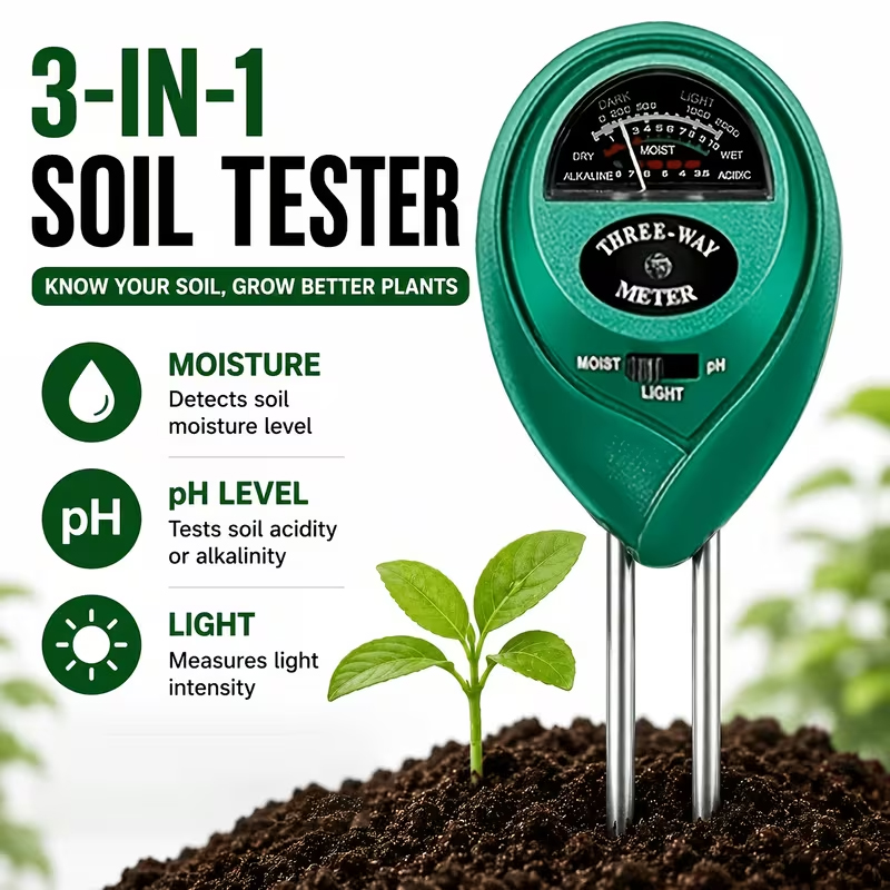 Moisture Meter Plant - 3'ü 1 Arada Toprak Test Cihazı