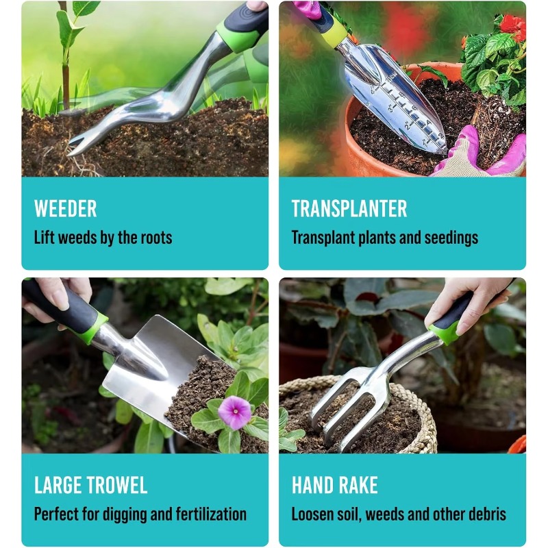 9 Parça Ergonomik Bahçe Alet S - Gardening Tools Hand incelemesi ve fiyatı
