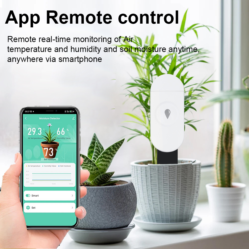 Tuya Zigbee Sıcaklık Nem Nem D - Moisture Meter Plant incelemesi ve fiyatı