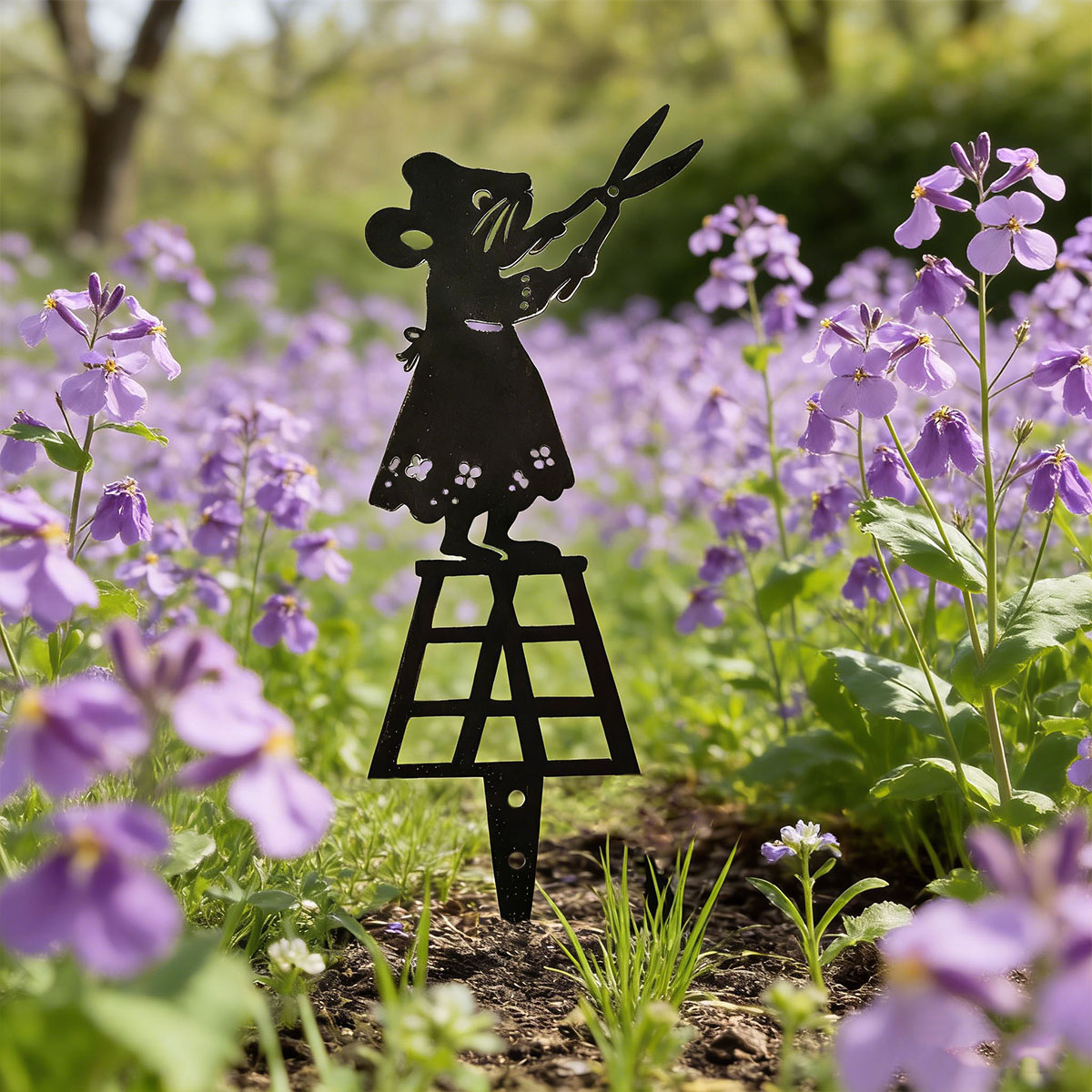 Siyah Siluet Çizgili Metal Bah - Gardening Tools Hand incelemesi ve fiyatı