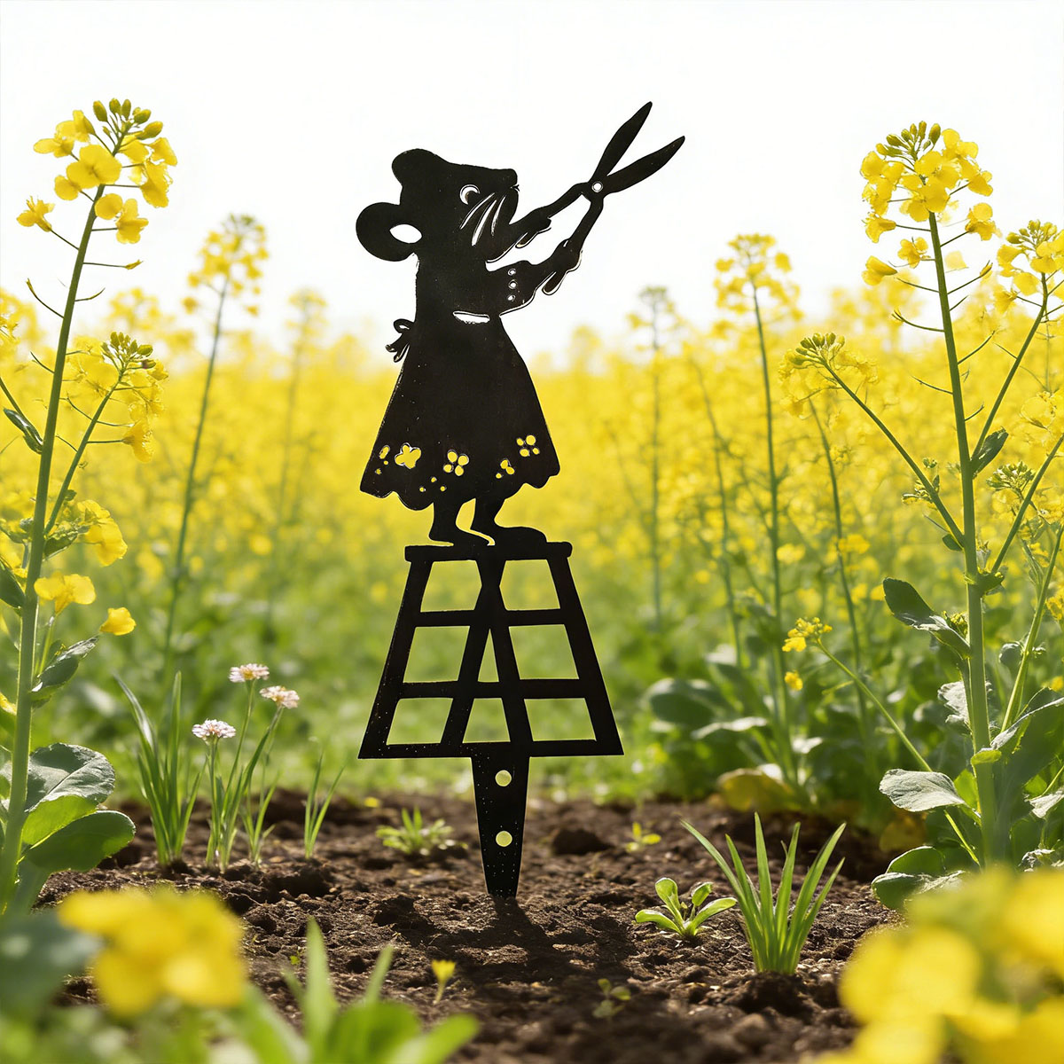 Siyah Siluet Çizgili Metal Bah - Gardening Tools Hand incelemesi ve fiyatı